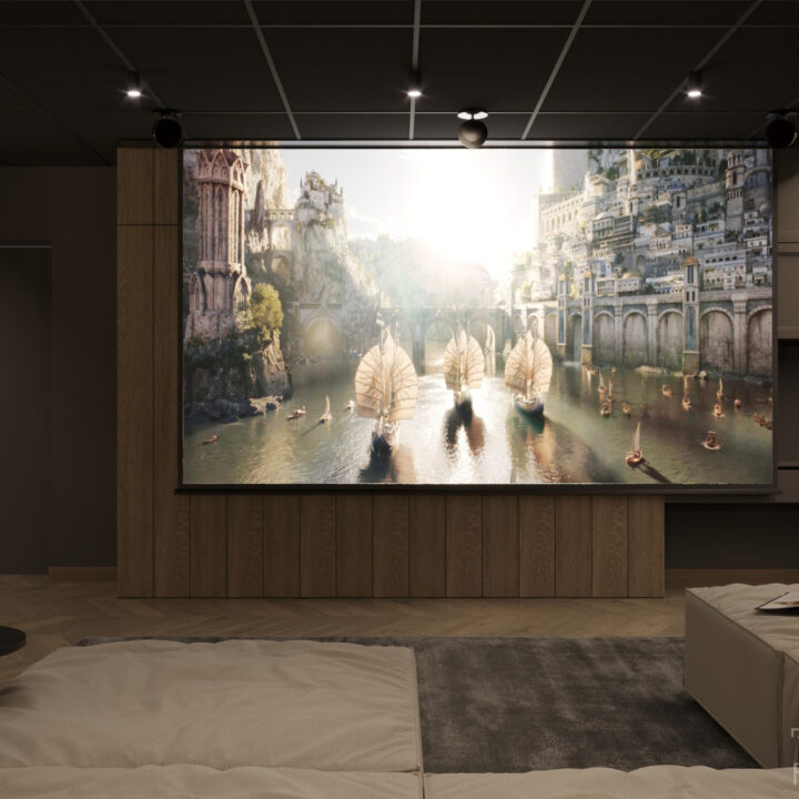 Sala kinowa w domu jednorodzinnym – prywatna przestrzeń relaksu