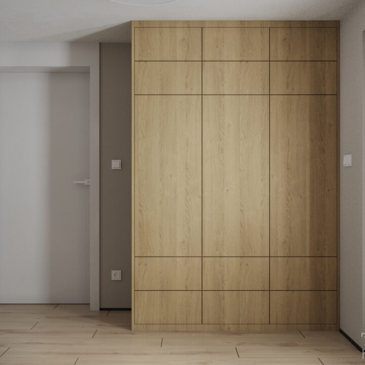 Wiatrołap w domu jednorodzinnym Kuranów – jasne wnętrze z naturalnym drewnem, Mazowieckie